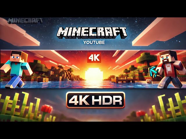 Minecraft Bedrock 4k hdr Gameplay