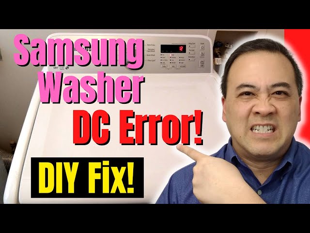 Samsung Washer DC ERROR & NON-STOP Rinse-Spin Cycle (DIY Fix)