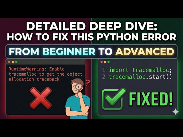 Master Python Debugging: Tracemalloc FULL Breakdown! Advanced Python