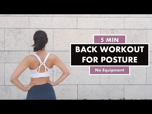 5 min Back Workout for Posture | Exercises to Improve Posture & for a Straight Back