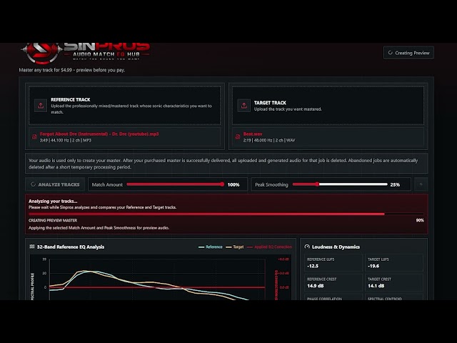 How to Use Sinpross Audio Match EQ Hub to Master Your Music / Free to Download