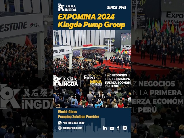 Kingda Pump Group to Showcase Advanced Mining Pump Solutions at ExpoMina Peru 2024