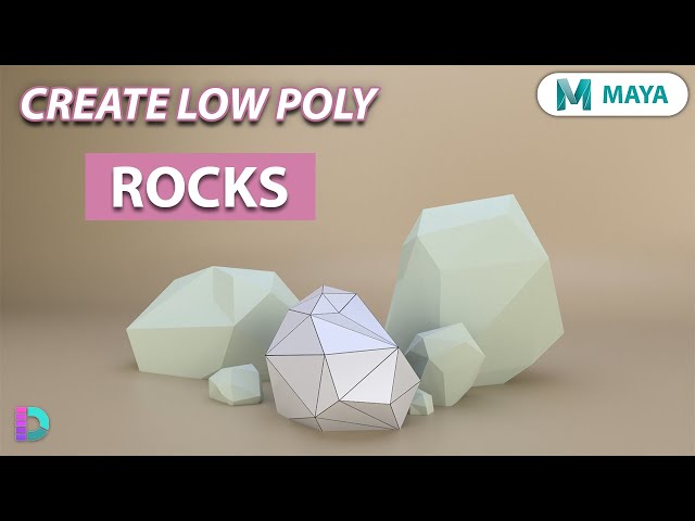 Model Low Poly Rocks In Maya | Simple Rocks and Stones