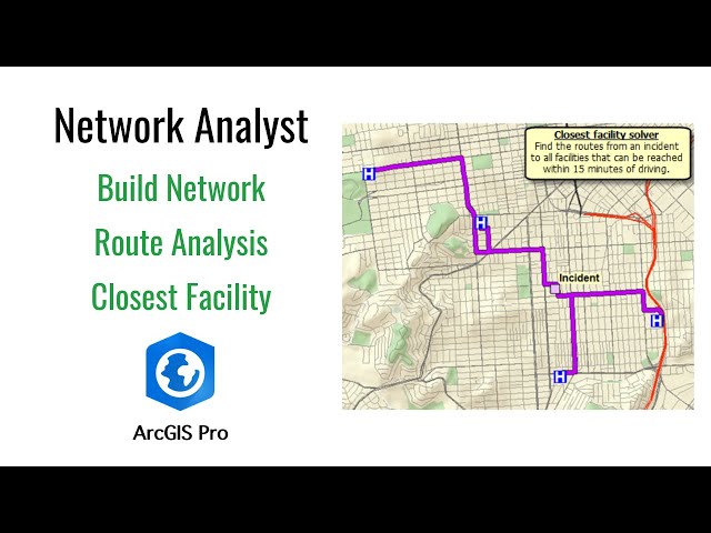 How to Build a Network Dataset, Conduct Route and Closest Facility in ArcGIS Network Analyst?