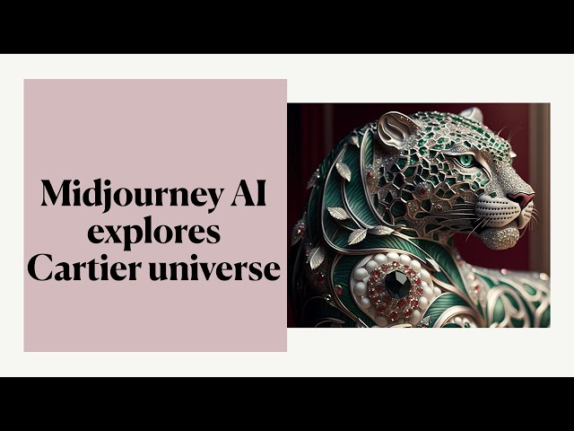 A Midjourney in luxurious Cartier's universe