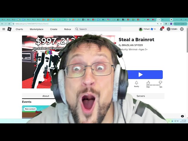 I am a New Youtuber Playing Roblox Brain Rot Admin Abuse lol