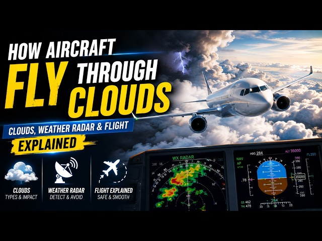 How Aircraft Fly Through Clouds ✈️ | Clouds, Weather Radar & Flight Explained