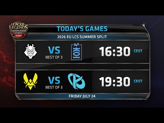 2026 EULCS Summer Split Regular Season - Week 1 Day 1