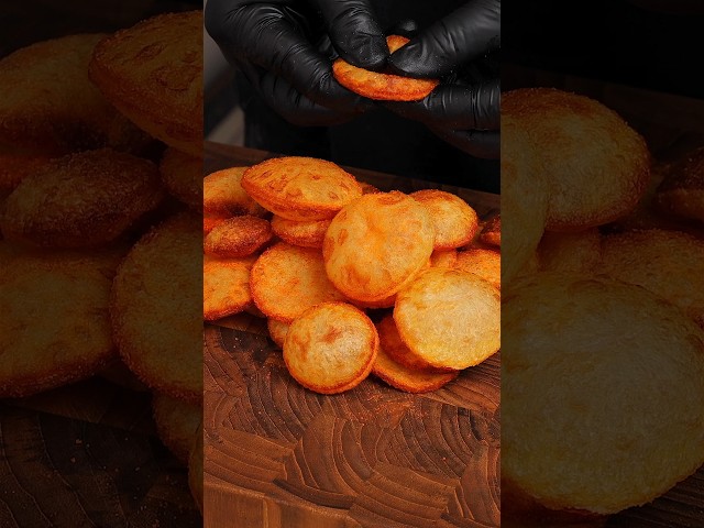 I Turned Simple Potato Slices Into Crispy Golden Puffs 🥔🔥 #Shorts