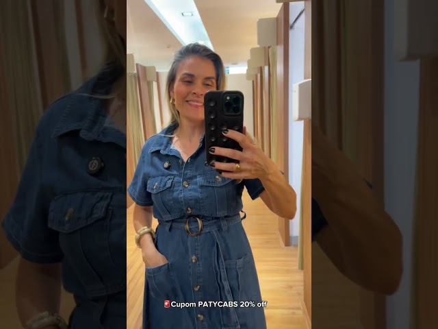 Vestidos chemise da RENNER com        🚨Cupom PATYCABS com 20% off acima de 299.