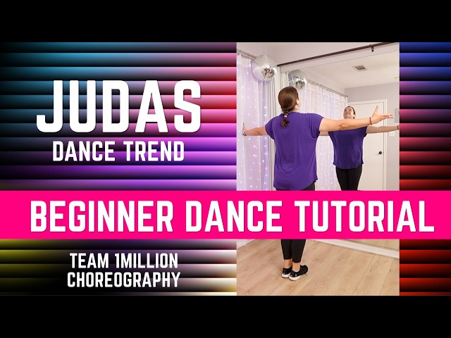 "Judas" Dance ♥️ Team 1Million Choreography ♥️ (BEGINNER DANCE TUTORIAL) ♥️ Step-by-Step, Back-view!