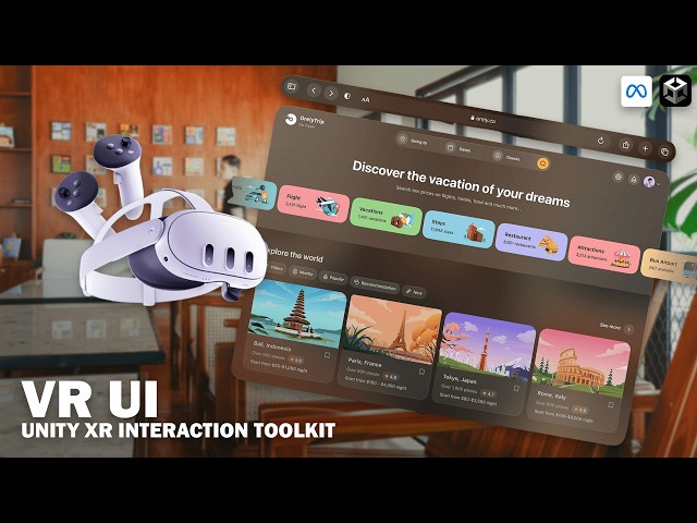 Create a VR UI in Unity 6, FAST & SIMPLE | XR Interaction Toolkit