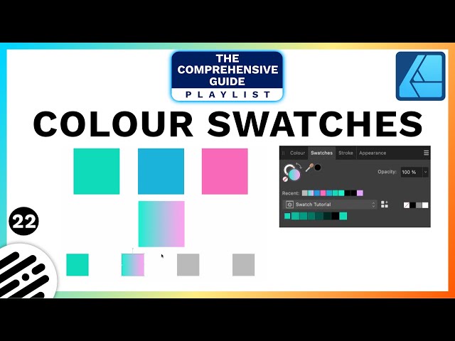 Affinity Designer Tutorial: How to Create a Colour Swatch (Palette)