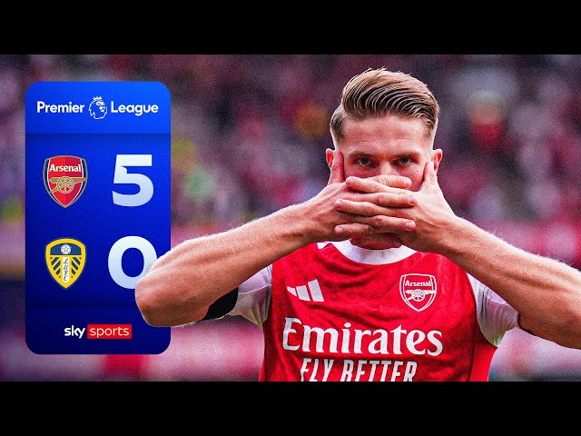 Gyokeres opens his account with brace! |  Arsenal 5-0 Leeds | Premier League Highlights
