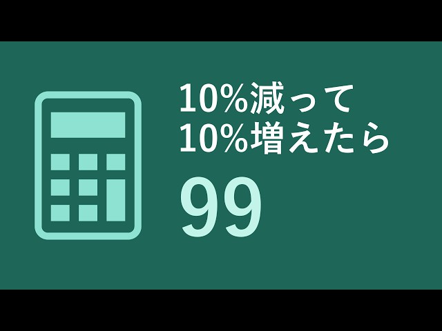 Why Doesn't a 10% Drop Then a 10% Rise Get You Back? Real GDP Says 99