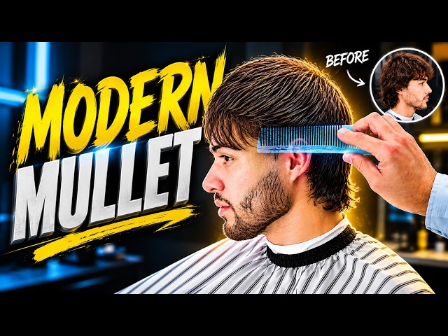 Modern Mullet Haircut Tutorial — Scissors Only, No Clippers (Full Cut, Start to Finish)