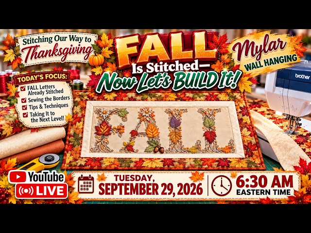 🍁 FALL Is Stitched—Now Let’s BUILD It! | Sewing the Wall Hanging Borders 🧵