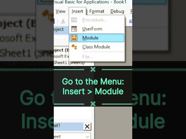 Insert a VBA Module in Excel FAST! ⚡#VBA Series | Learn Excel