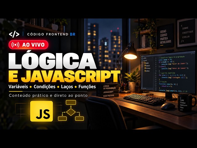 🔴 Programação Frontend Ao Vivo | JavaScript, CSS, React e Next.js