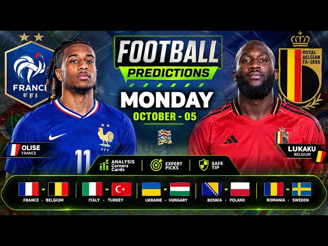 Football Predictions Today 05 October | BTTS & Over 2.5 | UEFA Nations League