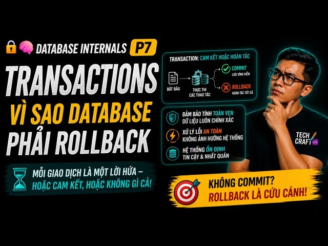 🧠 Database Internals P7: Transactions — Vì Sao Database Phải Rollback
