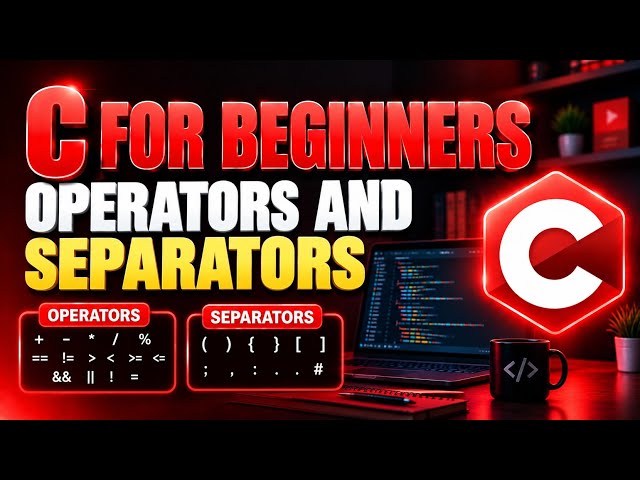 C programming for beginners | Day 4 | Operators and separators