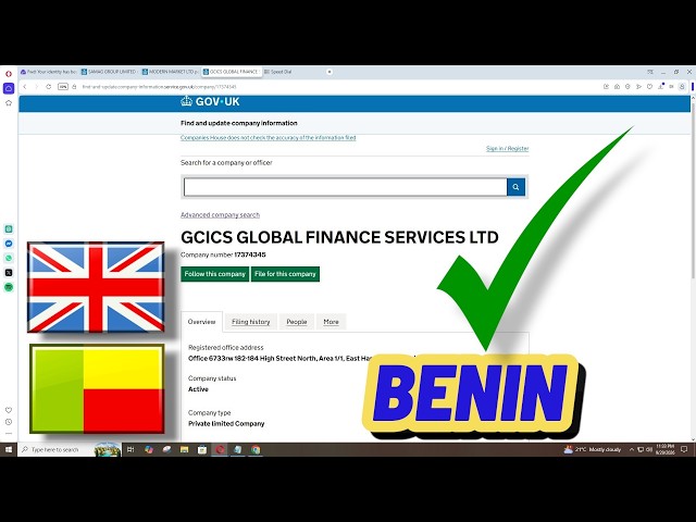 UK Limited Company Registration & Identity Verification from Benin | Incorporate a UK LTD from Benin