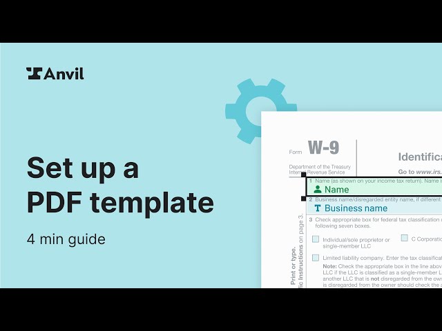 How to set up a PDF template