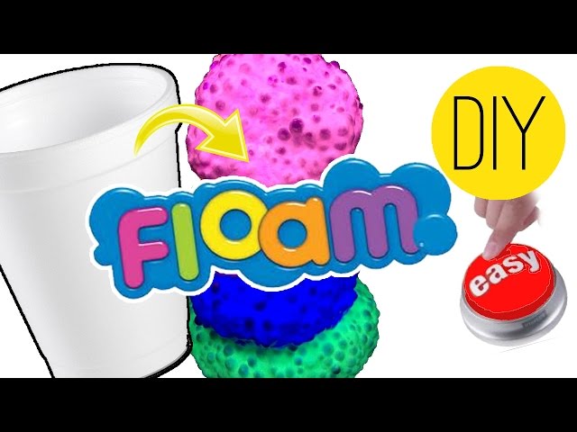 DIY | Floam - HOW TO MAKE A FOAM SLIME TOY!!!