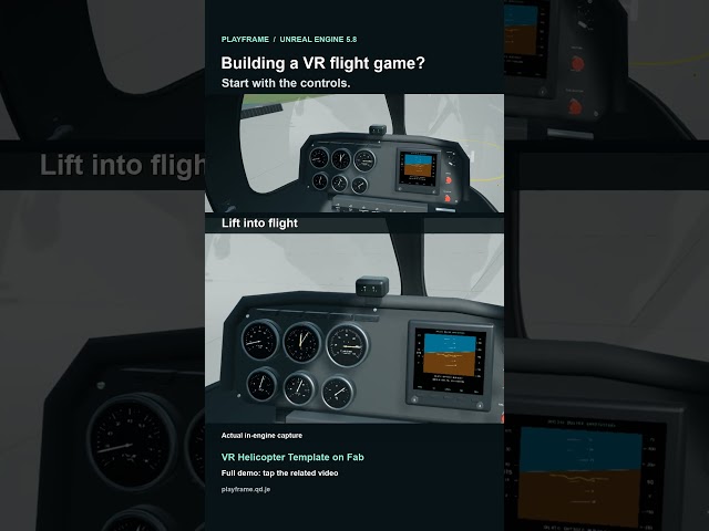 Building a VR flight game? Start with the controls | Unreal Engine #Shorts