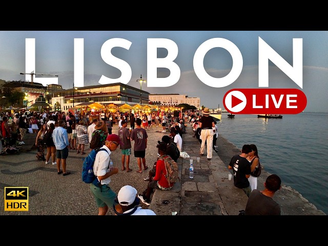 🔴 LISBON Evening Walk 🇵🇹 Live | Sunset City Walk 4K