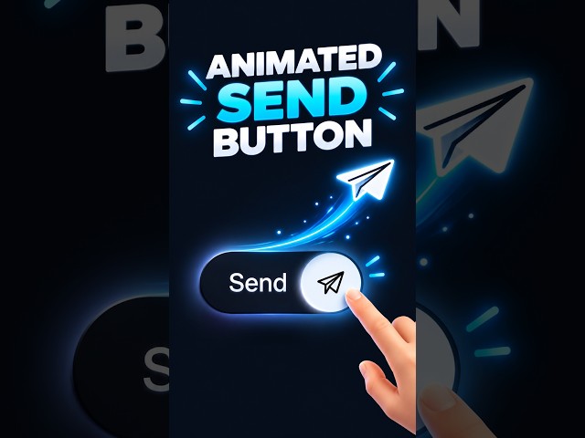 Code Effect #15 -- Wait… Where Did the Send Button Go?! ✈️ | HTML CSS Animation #shorts #development