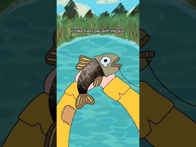 fish fear me. I forget why... ft. anim and voice by @MyKeyTheArtist #animation #fishing #cartoon