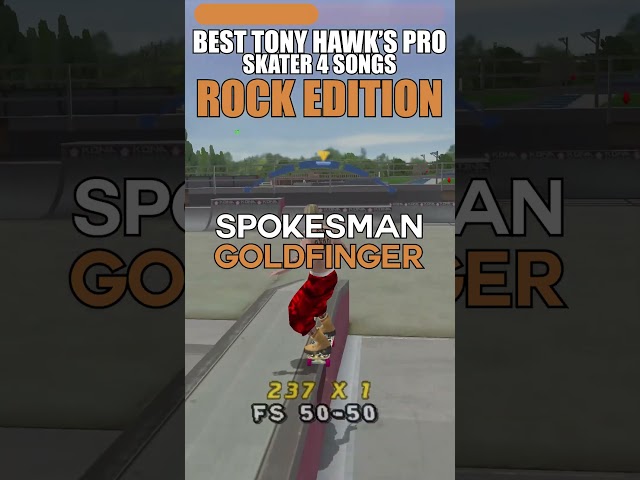 Tony Hawk's Pro Skater 4 Best Songs Rock Edition #thps4 #tonyhawk #skateboarding