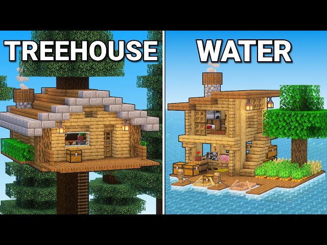 Minecraft: 3 SIMPLE Starter Bases For Survival!