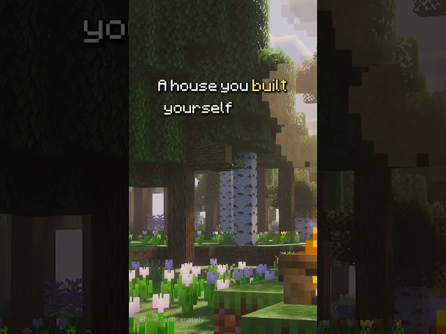 Blocky stars above — cozy minecraft vibes #shorts