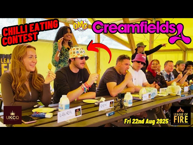 Can You Survive the Chilli Eating Contest? Creamfields 2025