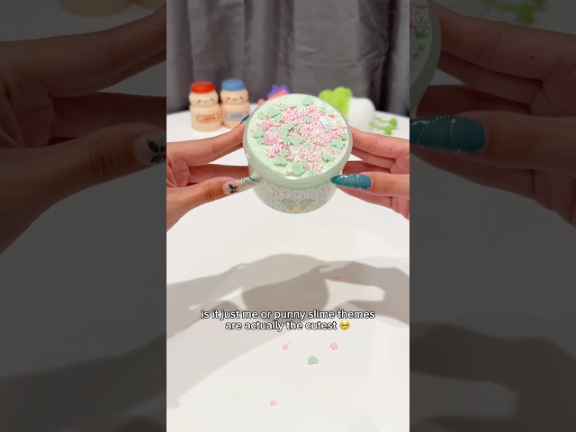 @pinksugarslimey slime review! ft. mint to be ☺️ #slimeasmr #slimechannel #dessert #crunchy #fluffy