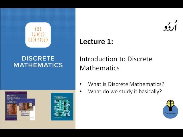 Lecture 1: Introduction to discrete mathematics in hindi Urdu, what is discrete mathematics,