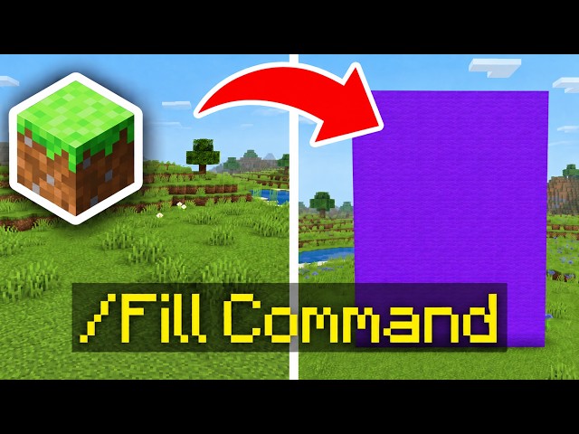 How to Use Fill Command in Minecraft Java / Bedrock