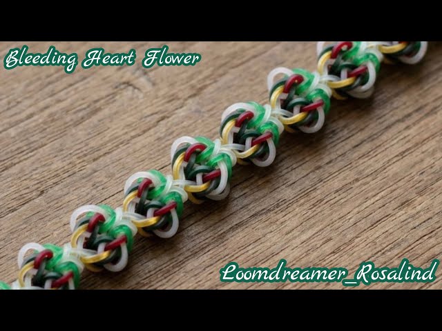 Bleeding Heart Flower Bracelet 