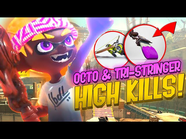 Splatoon 3 Octobrush and Tri-Stringer High Kills in Open Anarchy w/Starlight Teammates(Clam Blitz)
