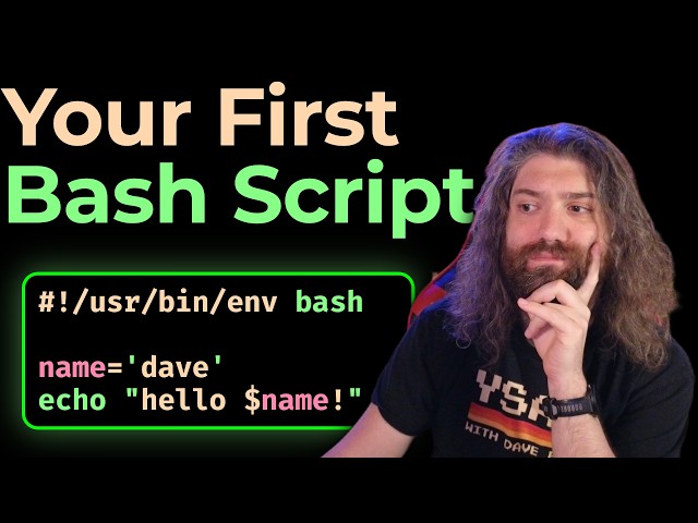 Finally Scripting (your first Bash Script) - Bash Scripting Course (pt12)