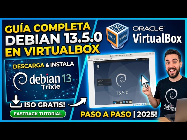 Debian 13.5.0 en VirtualBox | Instalación Completa 2026