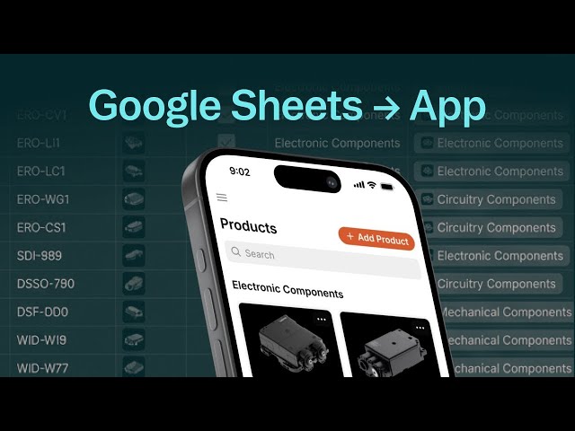 Google Sheets to App in Minutes [Glide Classic]