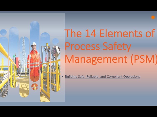 Mastering the 14 Elements of Process Safety Management PSM