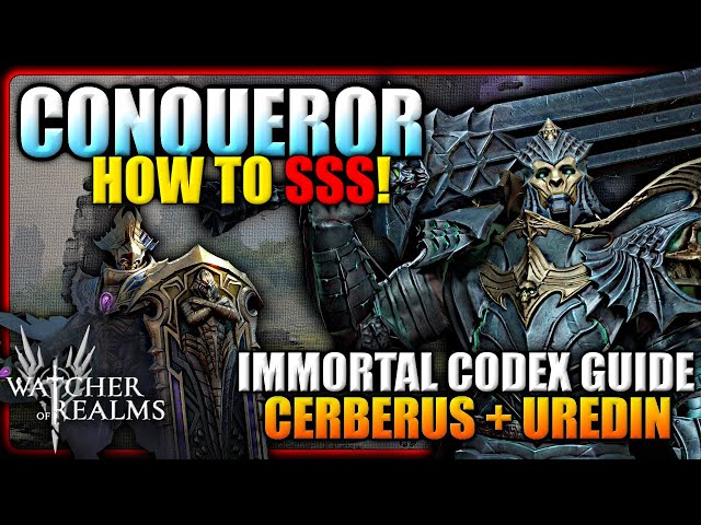How to SSS Conqueror with Cerberus and Uredin! Full Breakdown and Walkthrough! | Watcher of Realms