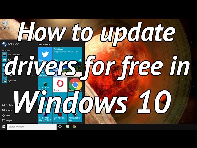 How to easily update your drivers for free in windows 10