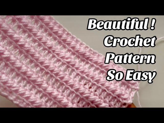Crochet Pattern - Only 2 Easy Rows for crochet projects - Tutorial - US Terms