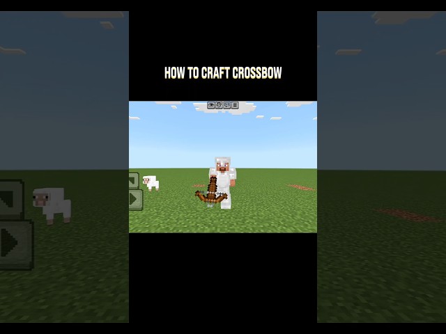 How to Craft a Crossbow in Minecraft #shorts